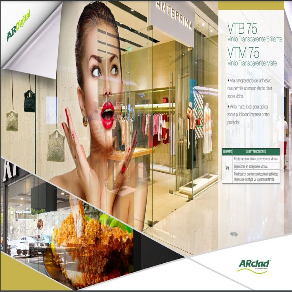 Vinilo Premium Autoadhesivo Arclad Impresión PVC – Transparente Brillante –  Coprodi