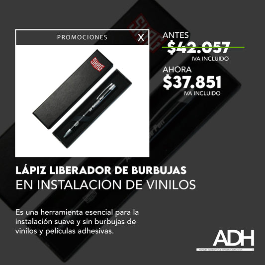 LIBERADOR DE BURBUJAS HEXIS SHAGDRILL (LAPICERO)