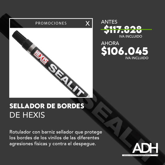 SELLADOR DE BORDES HEXIS EDGE SELLER SEALIT LAPICERO PARA WRAP